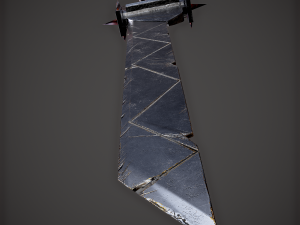 Spiked fantasy sword 3D Модель