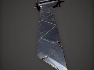 Spiked fantasy sword 3D Model