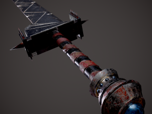 Spiked fantasy sword 3D Модель