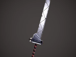 Spiked fantasy sword 3D Model