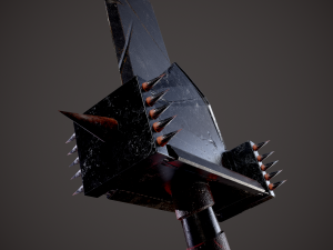 Spiked fantasy sword 3D Модель