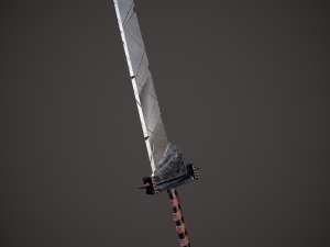 Spiked fantasy sword 3D Модель