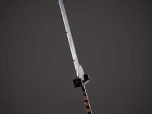 Spiked fantasy sword 3D Model