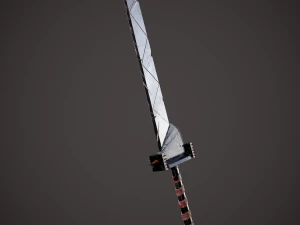 Spiked fantasy sword 3D Model
