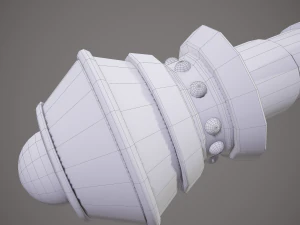 Spiked fantasy sword 3D Model