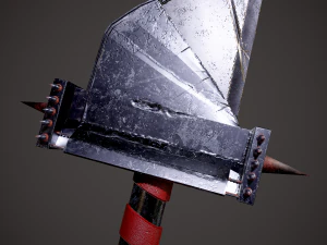 Spiked fantasy sword 3D Model