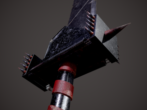 Spiked fantasy sword 3D Модель
