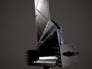 Spiked fantasy sword 3D Модель