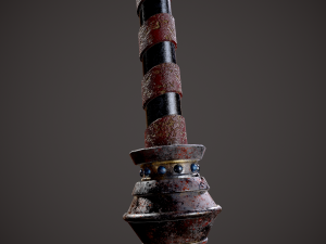 Spiked fantasy sword 3D Модель