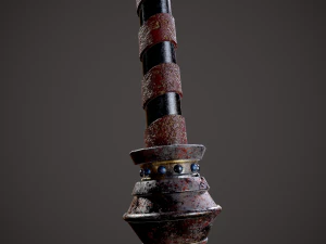 Spiked fantasy sword 3D Model