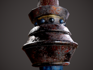 Spiked fantasy sword 3D Модель