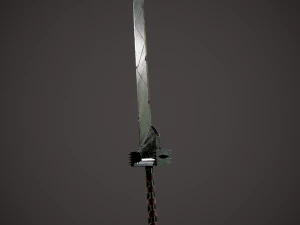 Spiked fantasy sword 3D Model
