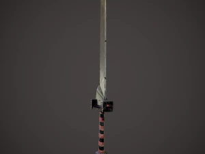 Spiked fantasy sword 3D Model