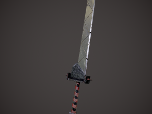 Spiked fantasy sword 3D Модель