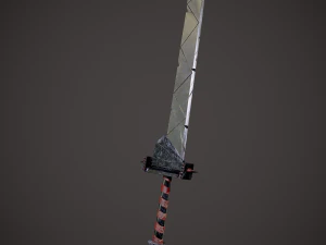 Spiked fantasy sword 3D Model