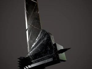 Spiked fantasy sword 3D Model