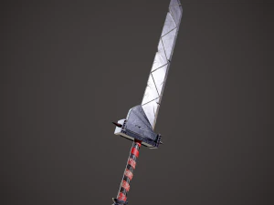 Spiked fantasy sword 3D Model