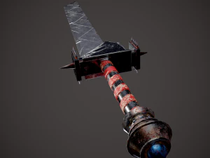Spiked fantasy sword 3D Model
