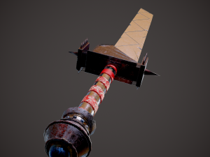 Spiked fantasy sword 3D Модель