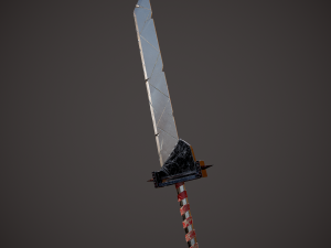 Spiked fantasy sword 3D Модель