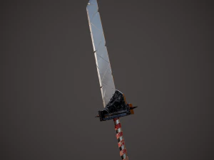 Spiked fantasy sword 3D Model