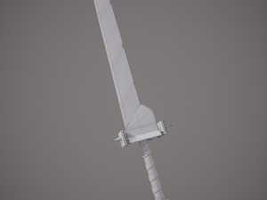 Spiked fantasy sword 3D Модель