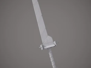 Spiked fantasy sword 3D Model