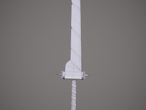 Spiked fantasy sword 3D Модель