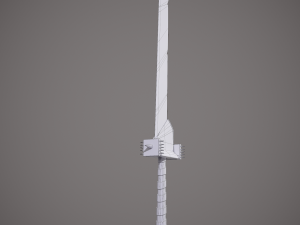 Spiked fantasy sword 3D Модель