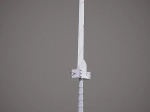 Spiked fantasy sword 3D Model