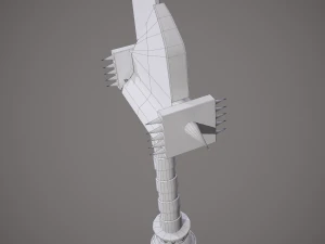 Spiked fantasy sword 3D Model