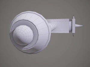 Spiked fantasy sword 3D Model