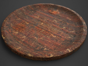 Medieval tavern plate 3D Model