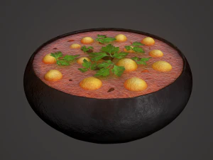 Medieval tavern soup 3D Model