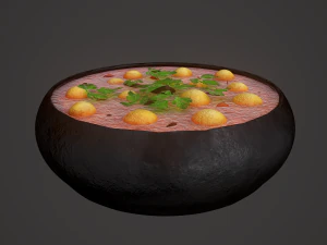 Medieval tavern soup 3D Model
