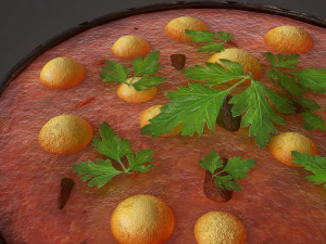 Medieval tavern soup 3D Model