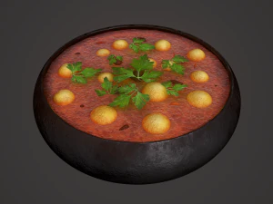 Medieval tavern soup 3D Model