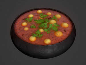Medieval tavern soup 3D Model