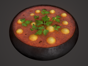 Medieval tavern soup 3D मॉडल
