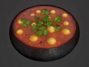 Medieval tavern soup 3D Model