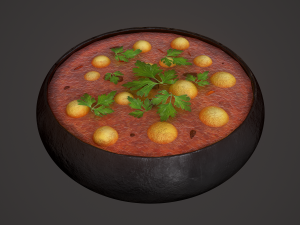 Medieval tavern soup 3D मॉडल