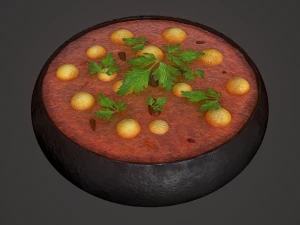 Medieval tavern soup 3D Model