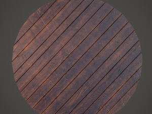 Medieval tavern round table 3D Model