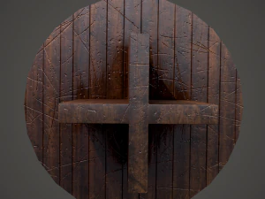 Medieval tavern round table 3D Model