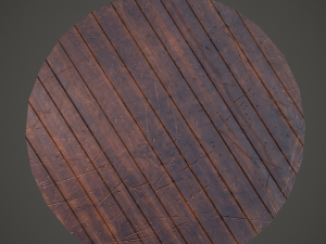 Medieval tavern round table 3D Model