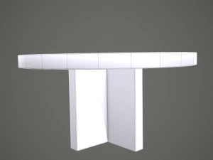 Medieval tavern round table 3D Model