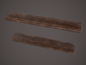 Medieval tavern shelf Modello 3D