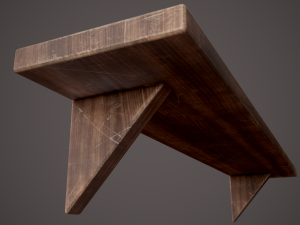 Medieval tavern shelf Modello 3D