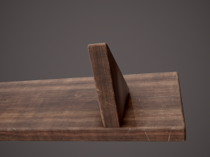 Medieval tavern shelf Modello 3D