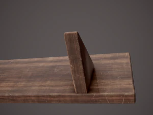 Medieval tavern shelf 3D Model